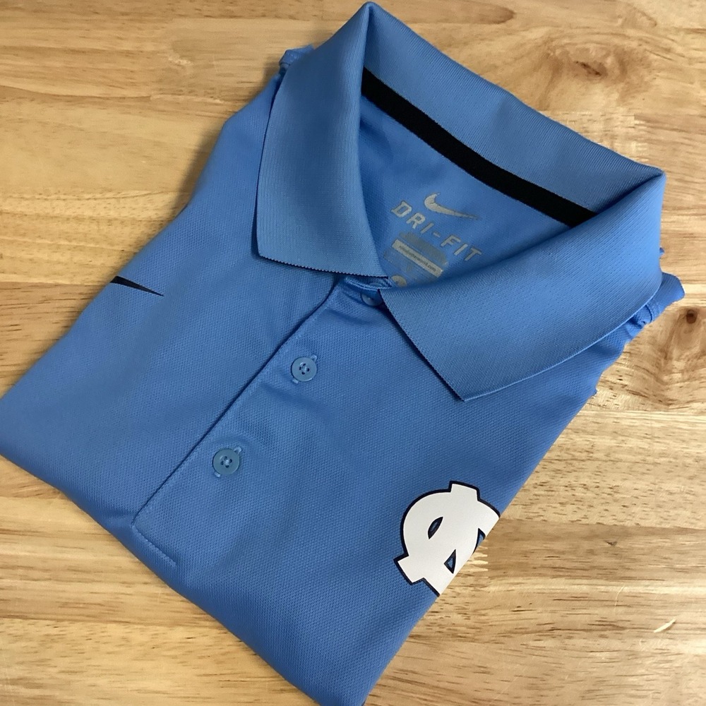 Men's Nike Dri-Fit North‎ Carolina Tarheels Short Sleeved Performance Polo Large